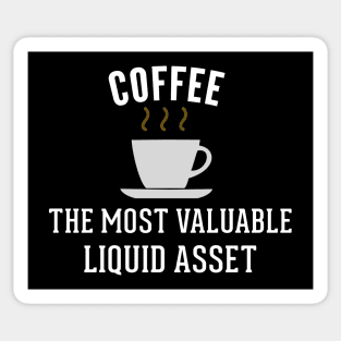 Funny Accounting Liquid Assets Coffee Sticker